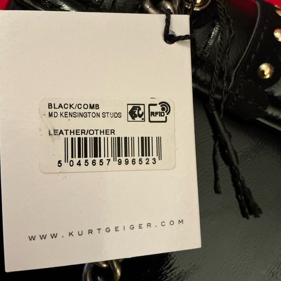 Kurt Geiger Black Studded Crossbody Bag - Picture 3 of 3